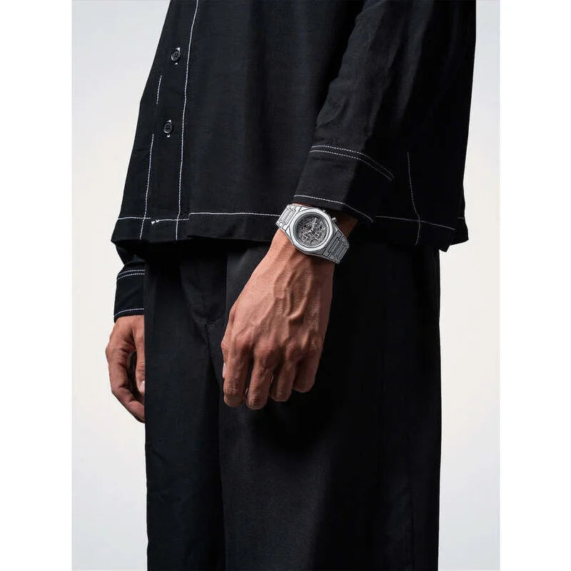 D1 Milano Core Chronograph Quartz White Dial Timepiece - D1-PHBJ13 (Stainless Steel Strap)