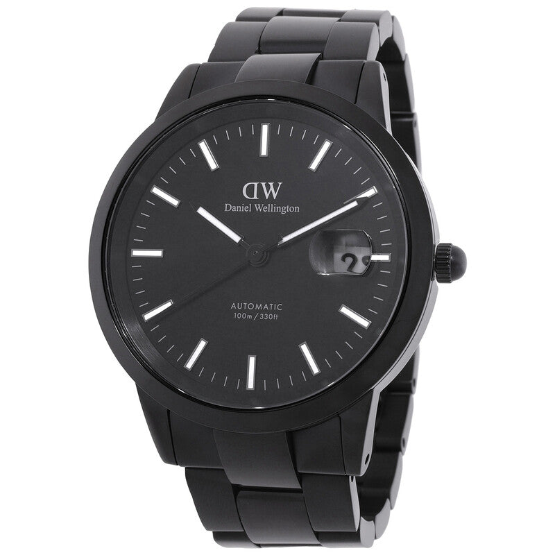 Daniel Wellington Iconic Automatic Black Dial Link Timepiece - DW00100753 - LUXU-01