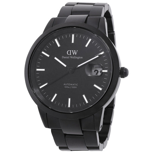 Daniel Wellington Iconic Automatic Black Dial Link Timepiece - DW00100753 - LUXU-01
