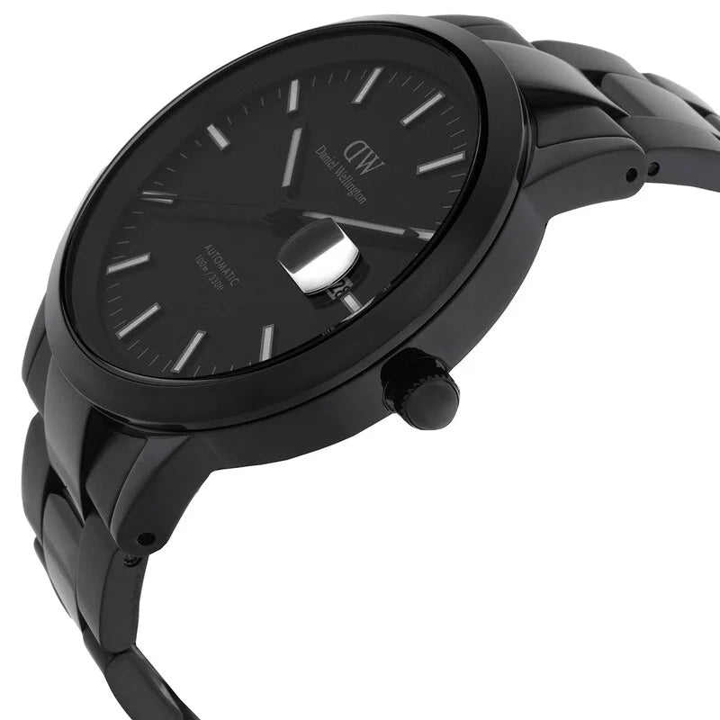 Daniel Wellington Iconic Automatic Black Dial Link Timepiece - DW00100753 - LUXU-01