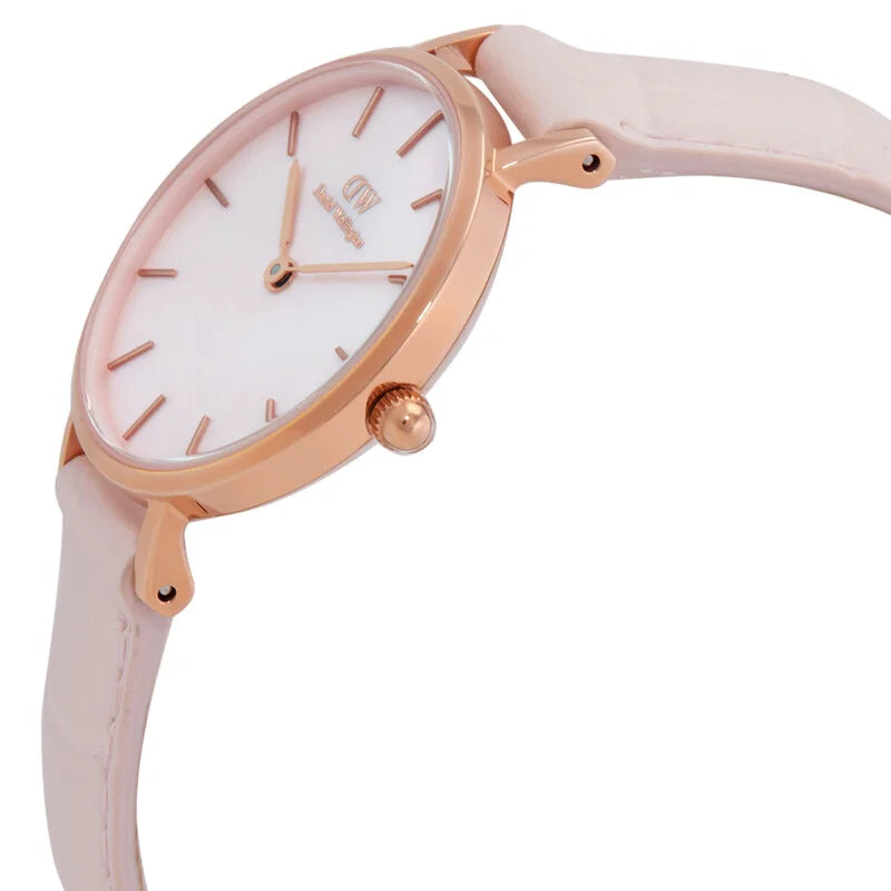 Daniel Wellington Petite Rouge Quartz Pink Mother of Pearl Dial Ladies Timepiece - DW00100511 - LUXU-01