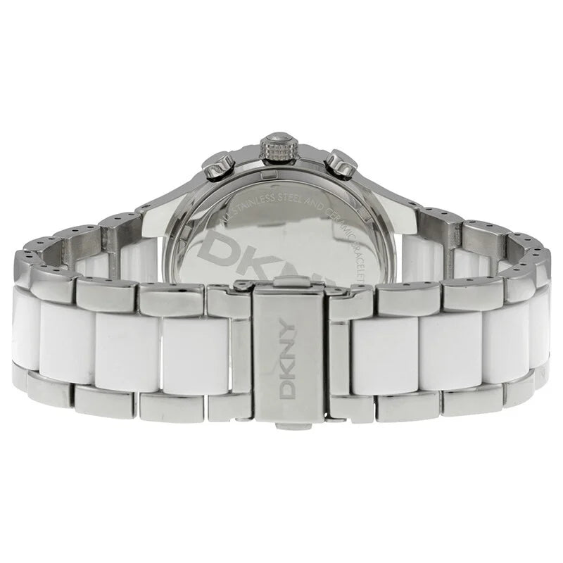 DKNY Wite Steel and Bracelet Quartz White Dial Women's Timepiece - NY8502
