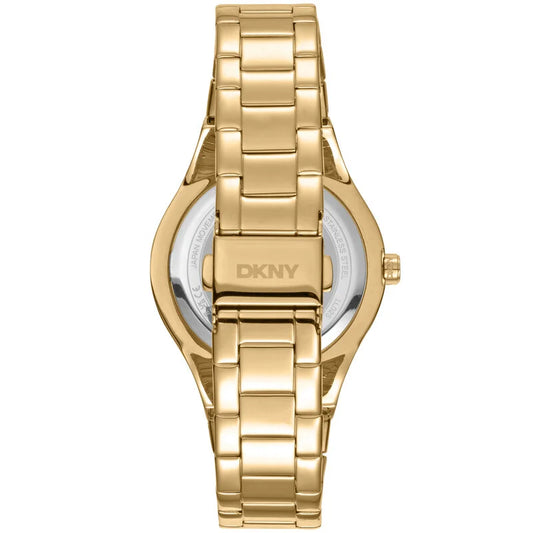DKNY Damen-Armbanduhr Fashion Quarz mit grünem Zifferblatt - DK1L025M0055 (Edelstahlarmband)