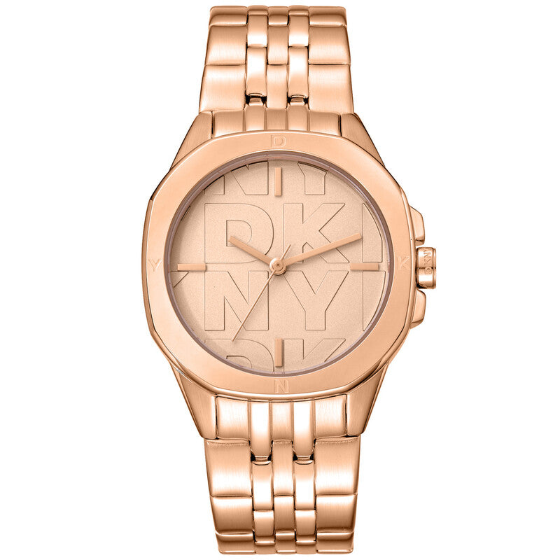 DKNY Rose Gold-tone Face Stainless Steel Women's Luxury Watch - DK1L012M0075