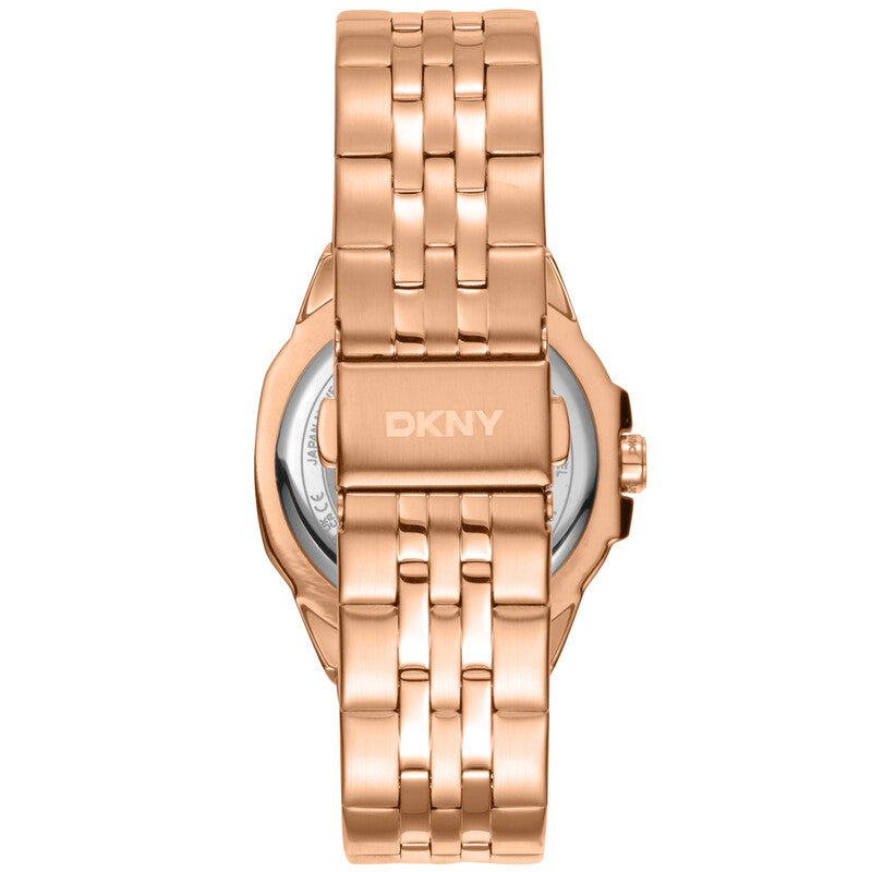 DKNY Rose Gold-tone Face Stainless Steel Women's Luxury Watch - DK1L012M0075