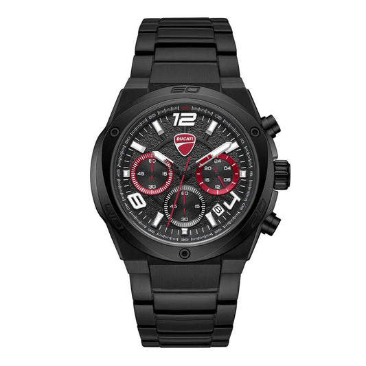 Ducati Sport Series Quartz Black Dial Men's Timepiece - DTWGI0002402 (Stainless Steel Strap)
