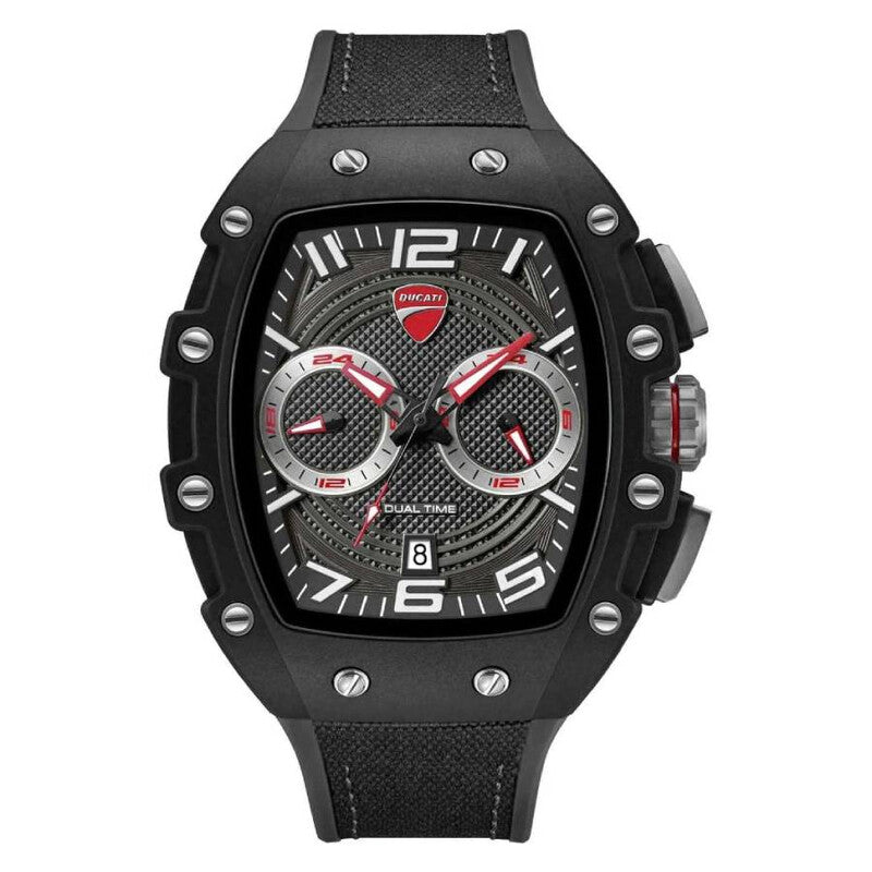 Ducati Racing Series Quartz Black Dial Men's Timepiece - DTWGO0001902 (Stainless Steel Strap)