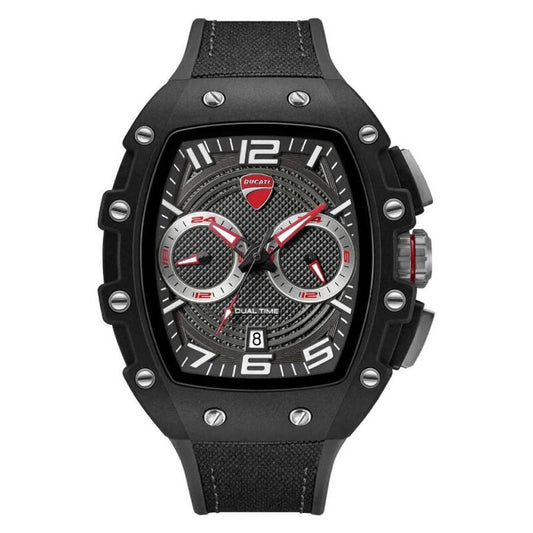 Ducati Racing Series Quartz Black Dial Men's Timepiece - DTWGO0001902 (Stainless Steel Strap)