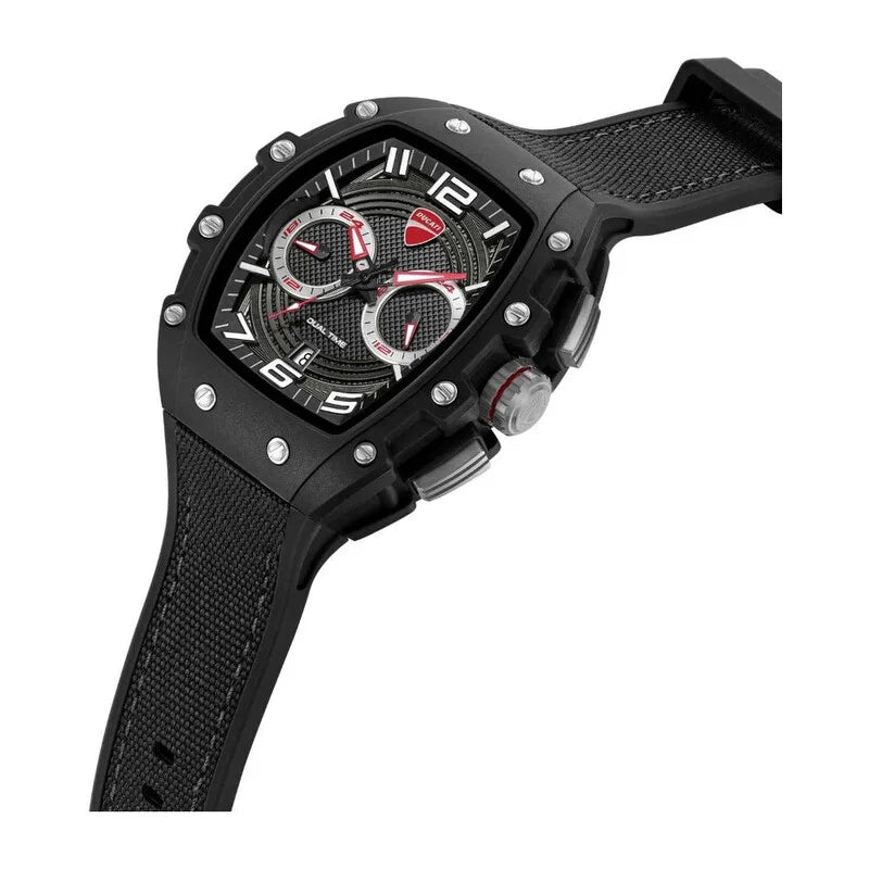 Ducati Racing Series Quartz Black Dial Men's Timepiece - DTWGO0001902 (Stainless Steel Strap)
