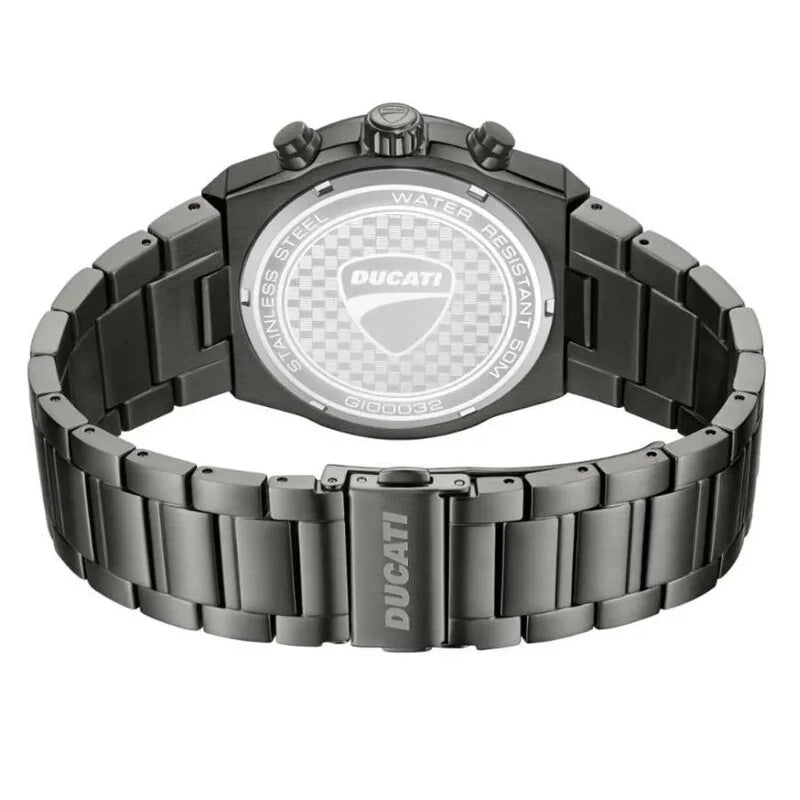 Ducati Supermotos Quartz Green Dial Chronograph Timepiece - DTWGI0003202 (Stainless Steel Strap)