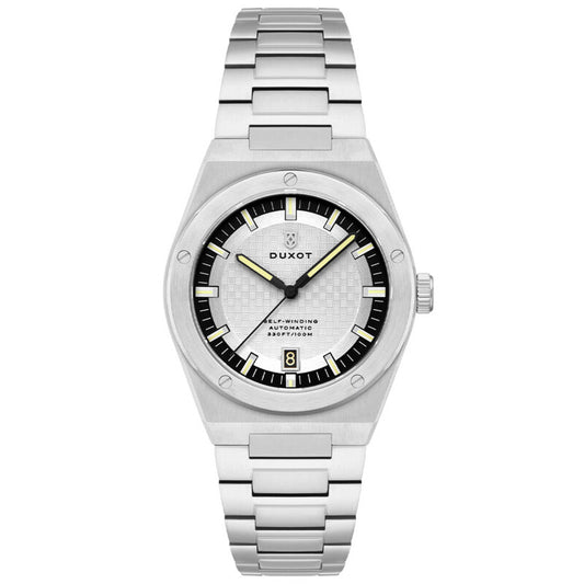 Duxot Bastia Automatic Silver Dial Men's Timepiece - DX-2068-22 (Stainless Steel Strap)