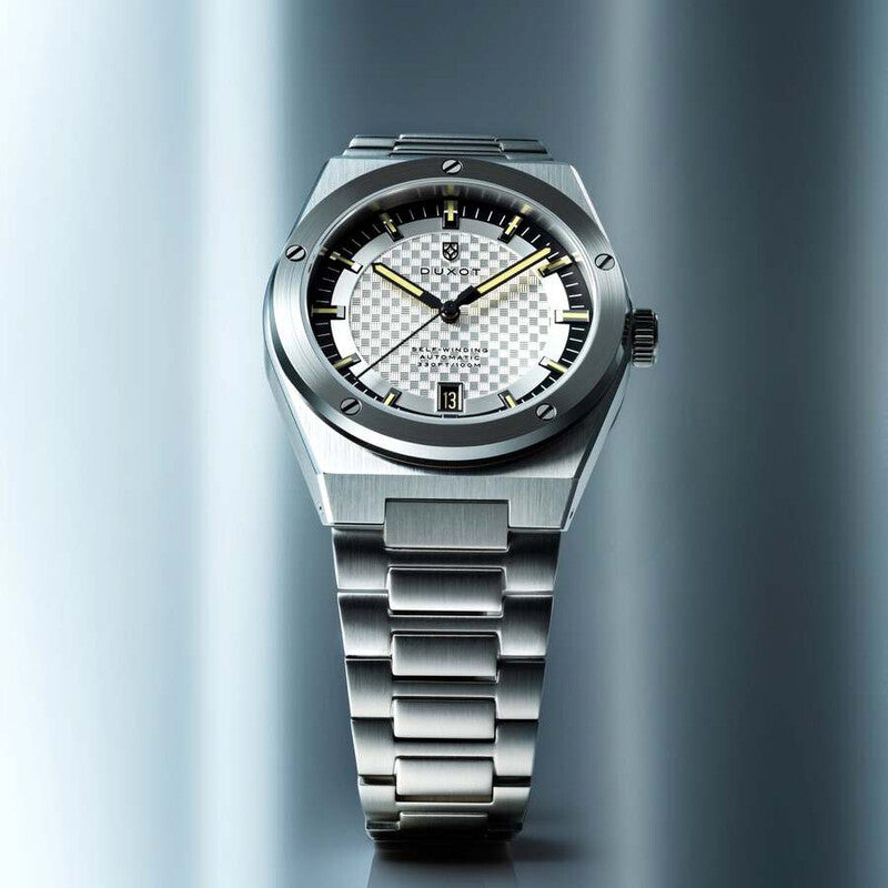 Duxot Bastia Automatic Silver Dial Men's Timepiece - DX-2068-22 (Stainless Steel Strap)