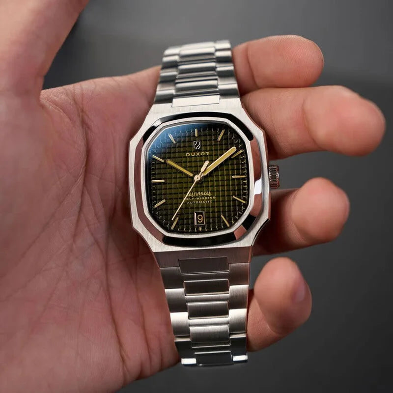 Duxot Colmar Automatic Green Dial Stainless Steel Timepiece - DX-2069-22 (Edition 2)