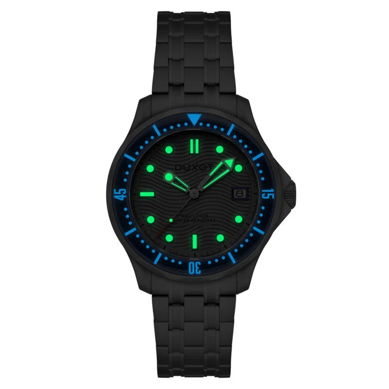 Duxot Henri Diver Automatic Grey Dial Men's Timepiece - DX-2060-66 (Stainless Steel Strap)