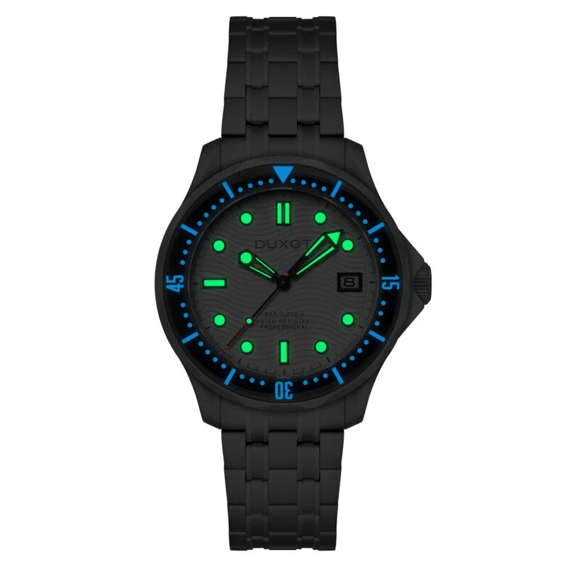 Duxot Henri Diver Automatic White Dial Men's Timepiece - DX-2060-77 (Stainless Steel Edition)