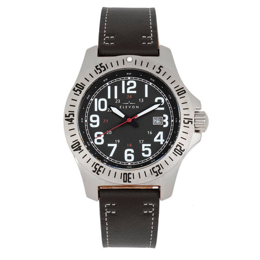 Elevon Aviator Quartz men's watch with black dial