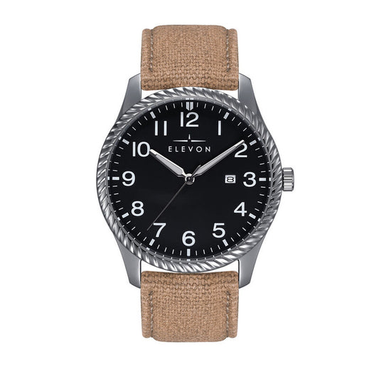 Elevon Crosswind Quartz men's watch with black dial