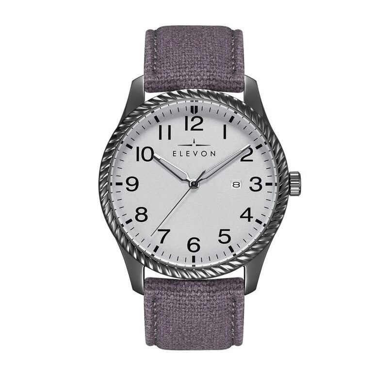 Elevon Crosswind Quartz men's watch with silver dial