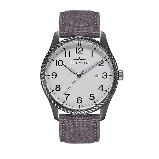 Elevon Crosswind Quartz men's watch with silver dial