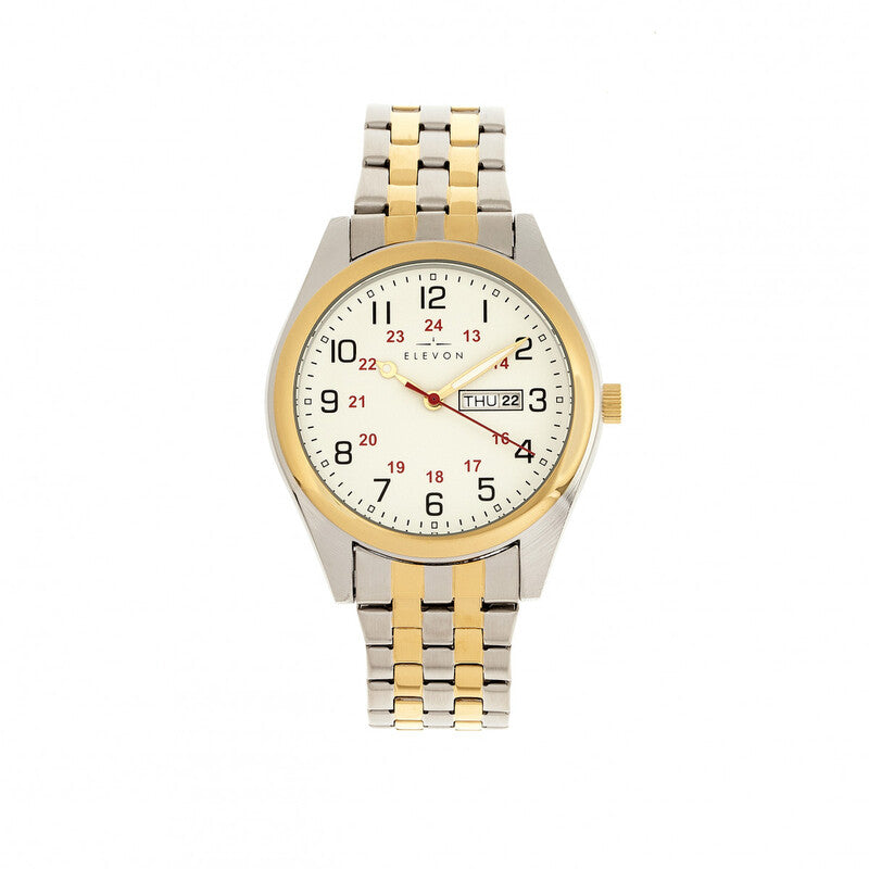 Elevon Gann Quartz men's watch with white dial