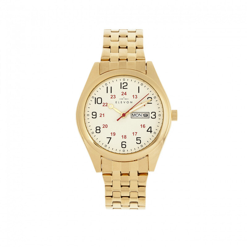 Elevon Gann Quartz men's watch with white dial