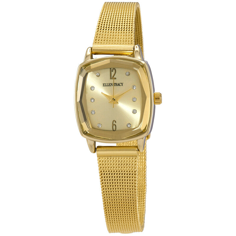 Ellen Tracy quartz women's watch with gold dial