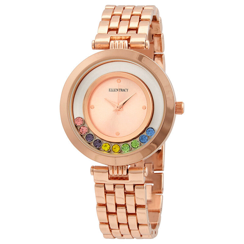 Ellen Tracy quartz women's watch with rose dial
