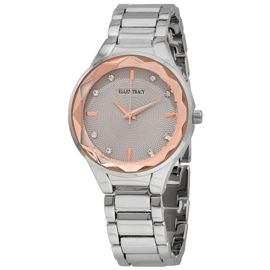 Ellen Tracy quartz women's watch with grey dial