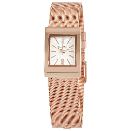 Ellen Tracy quartz women's watch with silver dial