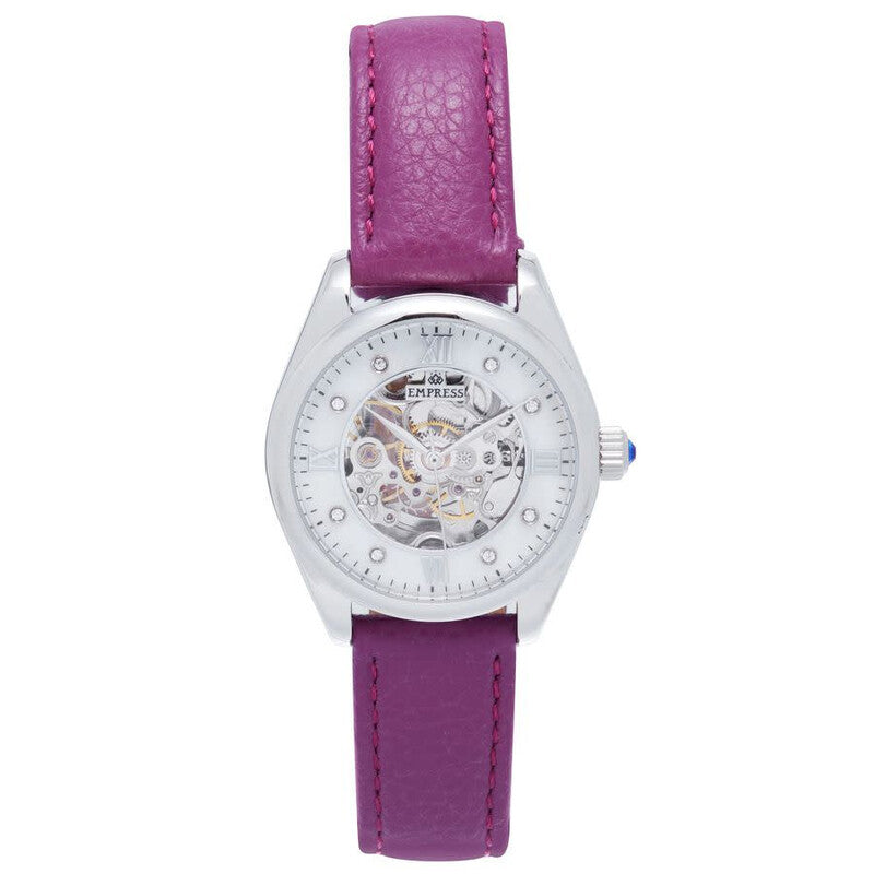 Empress Magnolia automatic women's watch with purple strap