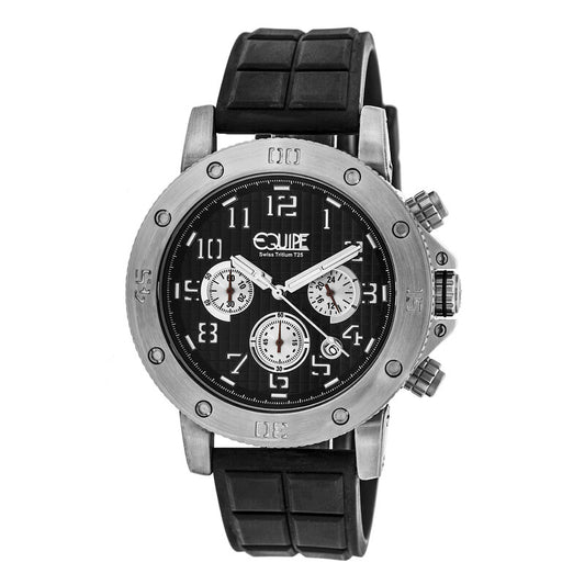 Equipe Tritium Arciform chronograph men's watch with black dial