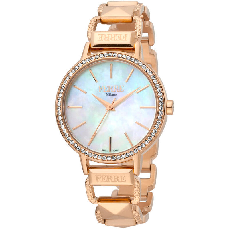 Ferre Milano classic quartz women's watch with mother of pearl dial
