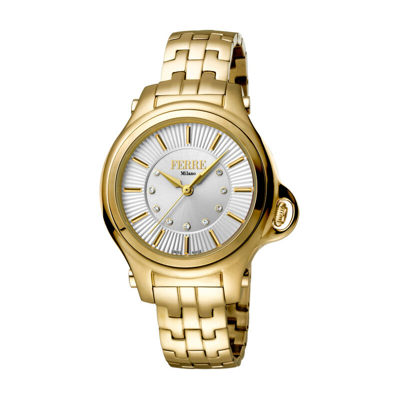 Ferre Milano quartz women's watch with silver dial
