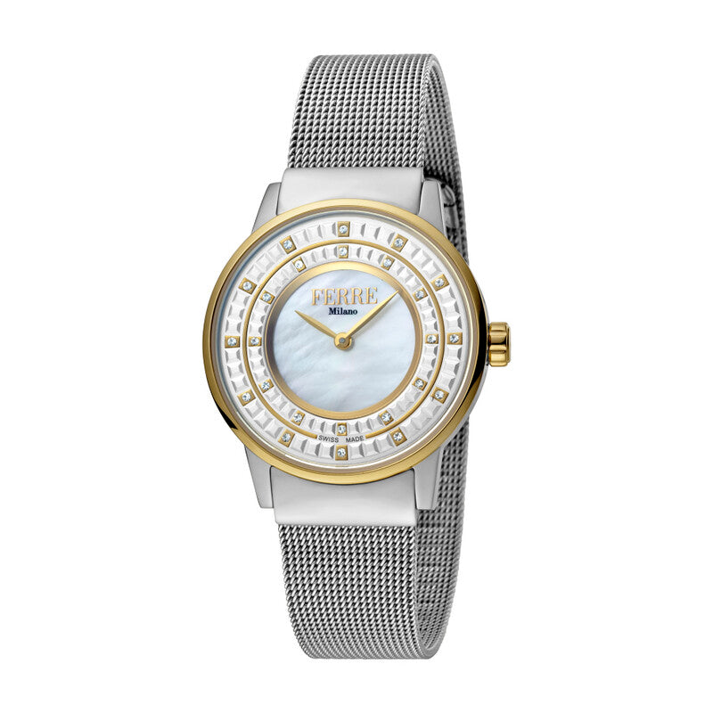 Ferre Milano quartz women's watch with silver dial