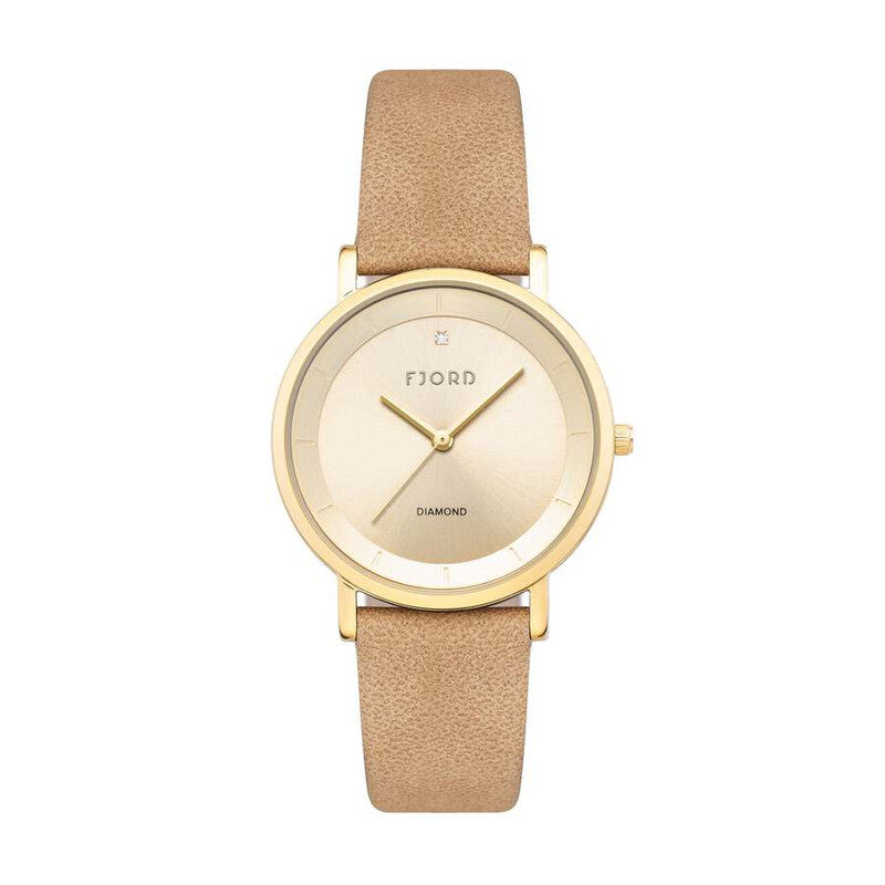 Fjord Jensen women's watch with beige dial