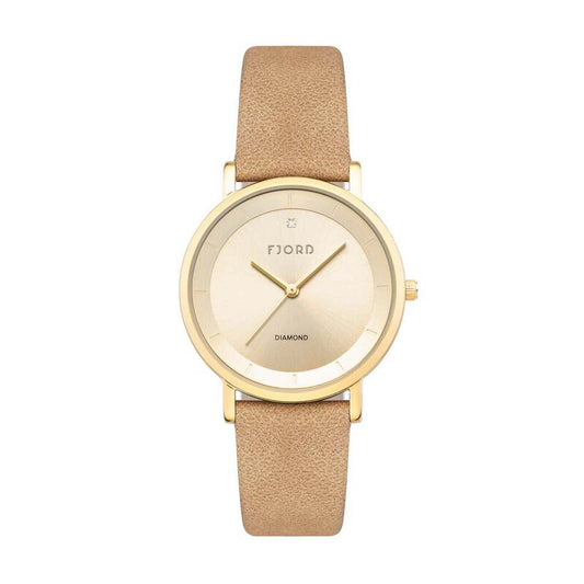 Fjord Jensen women's watch with beige dial
