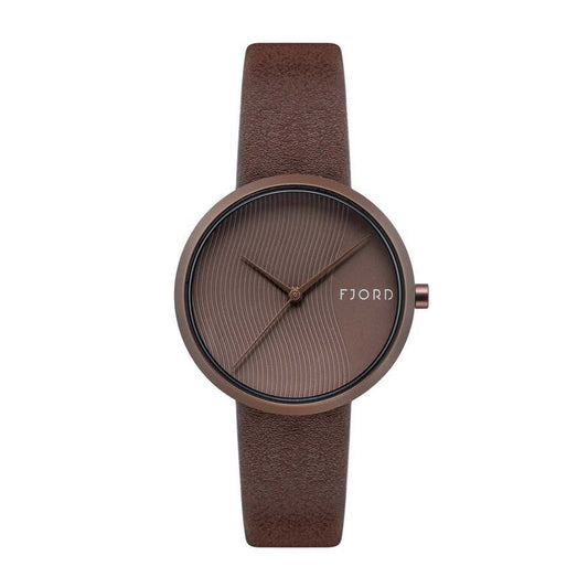 Fjord Laurens women's watch with brown dial