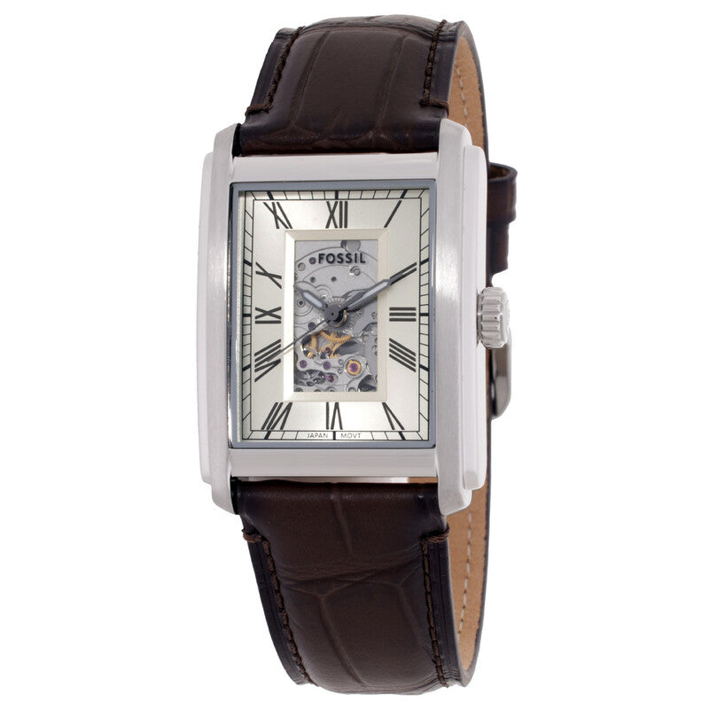 Fossil Carraway Automatic unisex watch with beige dial