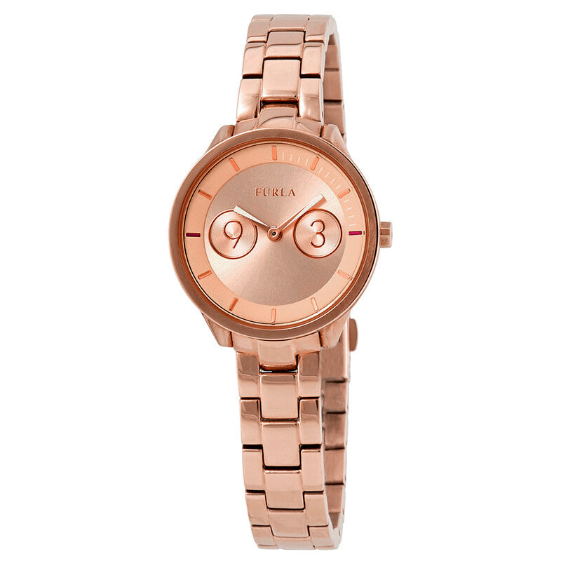 Furla Metropolis rose dial women's watch with rose gold PVD case and bracelet