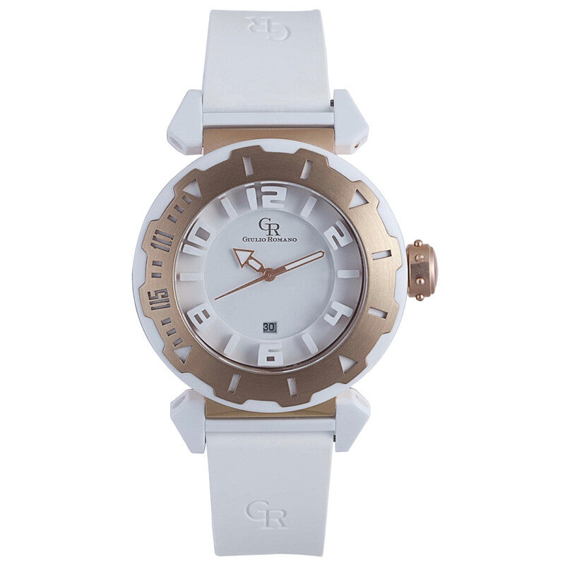 Giulio Romano Ferrara Quartz White Dial Men's Watch