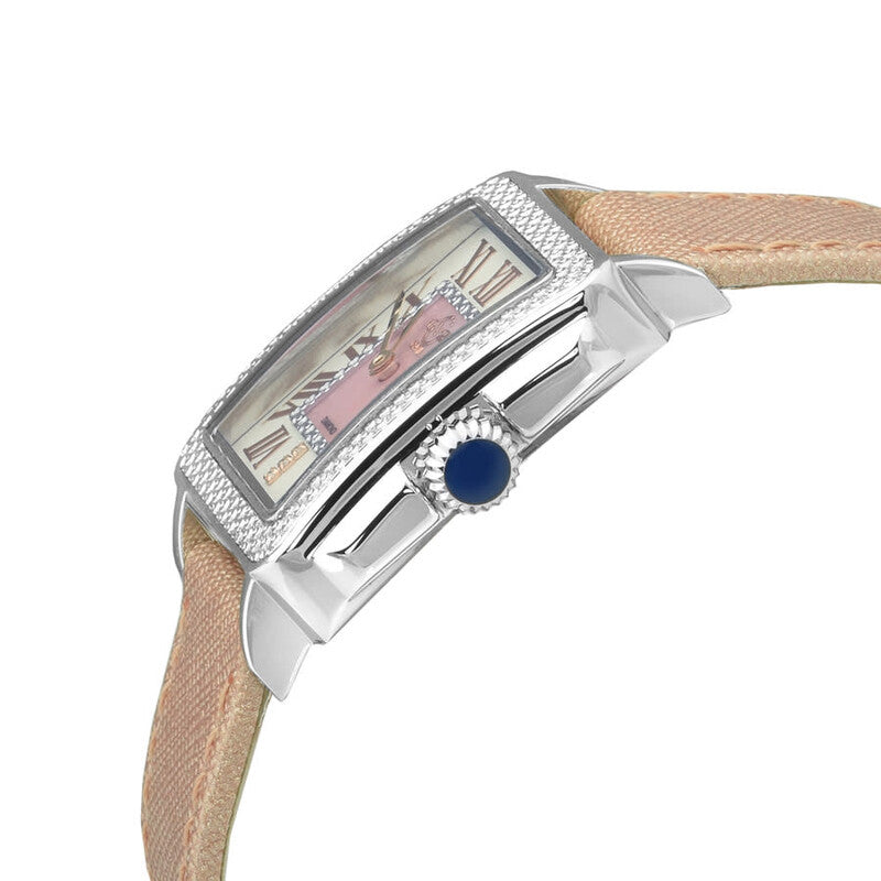 GV2 by Gevril Padova Quartz Diamond Pink Dial Ladies Watch 12302