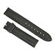 Hadley Roma 18 MM Matte Black Alligator Leather Strap