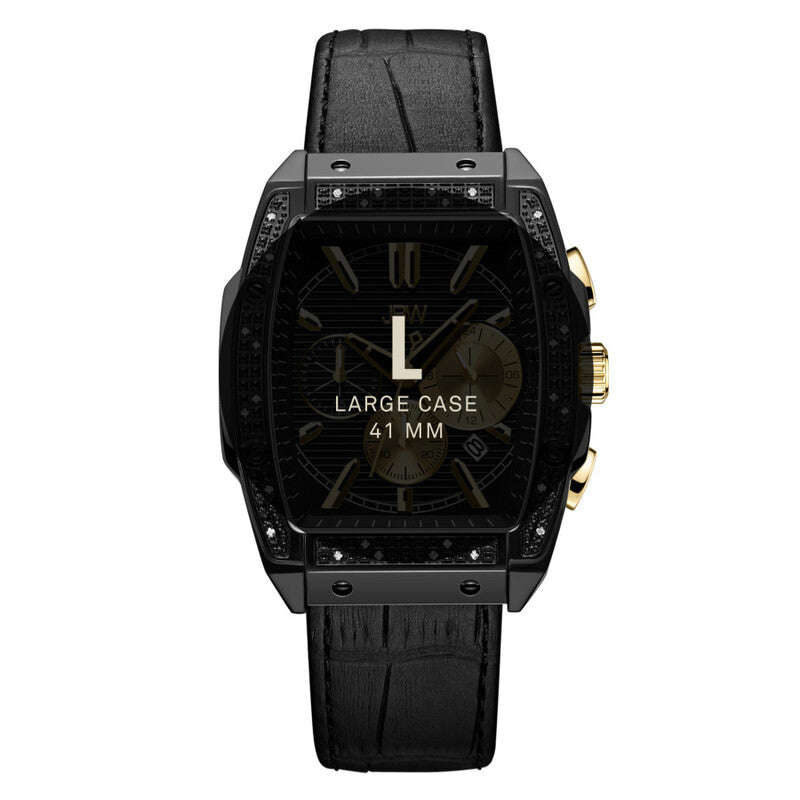 JBW Echelon Quartz Black Dial Men's Watch J6379A