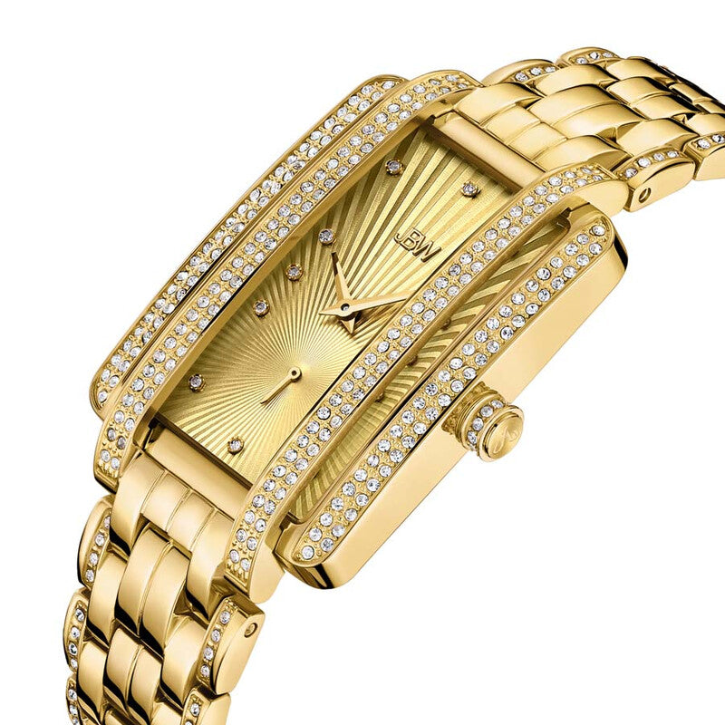 JBW Mink Gold Dial 18kt Gold-plated Ladies Watch J6358B