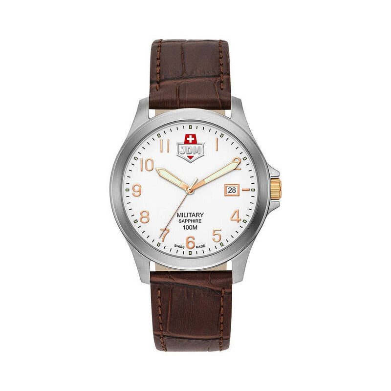 JDM Military Alpha I JDM-WG001-02 men's watch with white dial