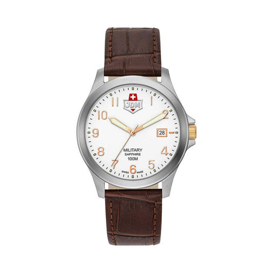 JDM Military Alpha I JDM-WG001-02 men's watch with white dial