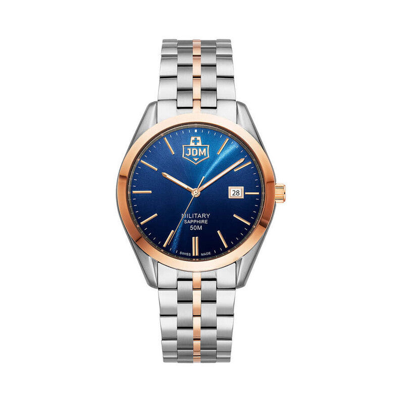 JDM Military Interlaken Gents JDM-WG023-04 men's watch with blue dial