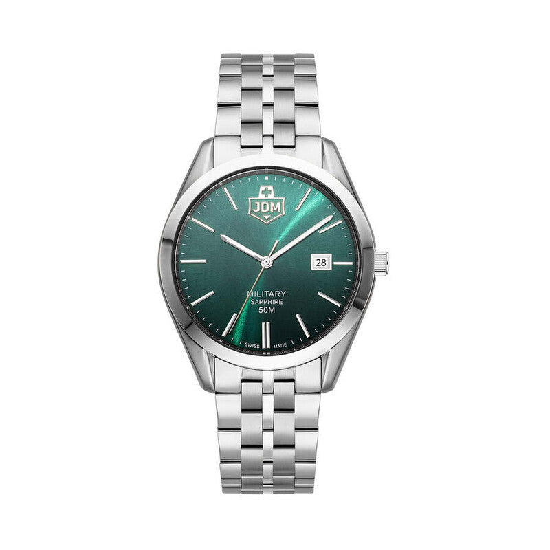 JDM Military Interlaken Gents JDM-WG023-01 men's watch with green dial