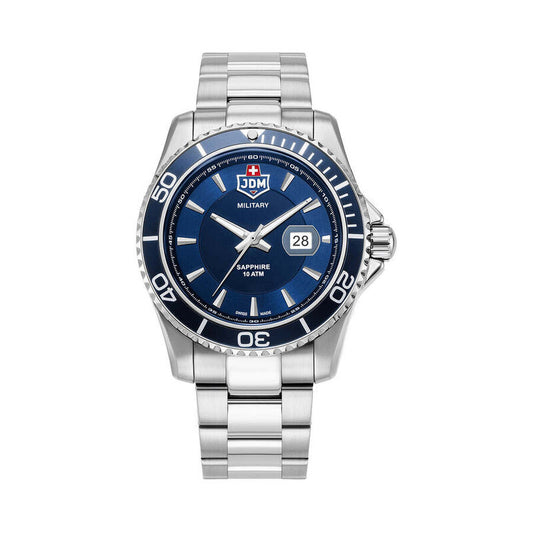 JDM Military Sierra JDM-WG022-01 men's watch with blue dial