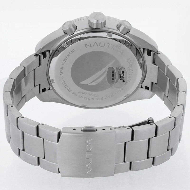 Nautica Key Biscane Chronograph Quartz Blue Dial Men's Watch Box Set NAPKBF302